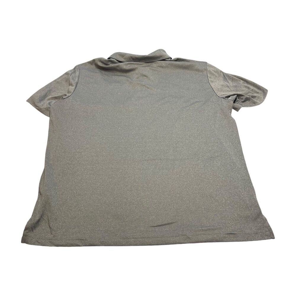 Adidas Gear Republic Polo Shirt Men's Large Gray Golf Performance Short Sleeve - Picture 3 of 9